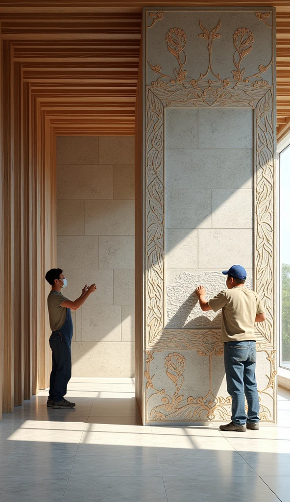 Company installing ceramics and chirok