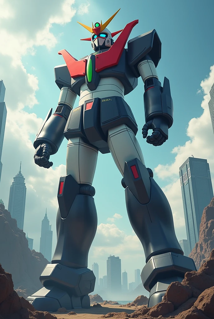(Highest quality,4K,High resolution,masterpiece:1.2),Very detailed,Human Instrumentality Project、New Century Mazinger、Super Giant Mazinger