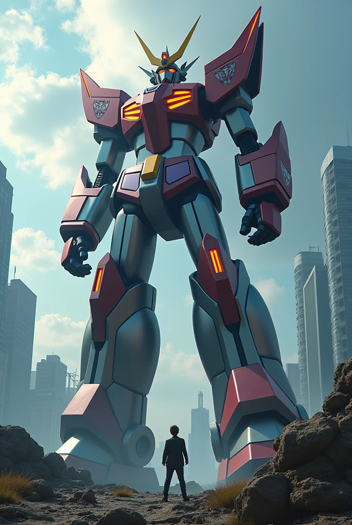 (Highest quality,4K,High resolution,masterpiece:1.2),Very detailed,Human Instrumentality Project、New Century Mazinger、Super Giant Mazinger