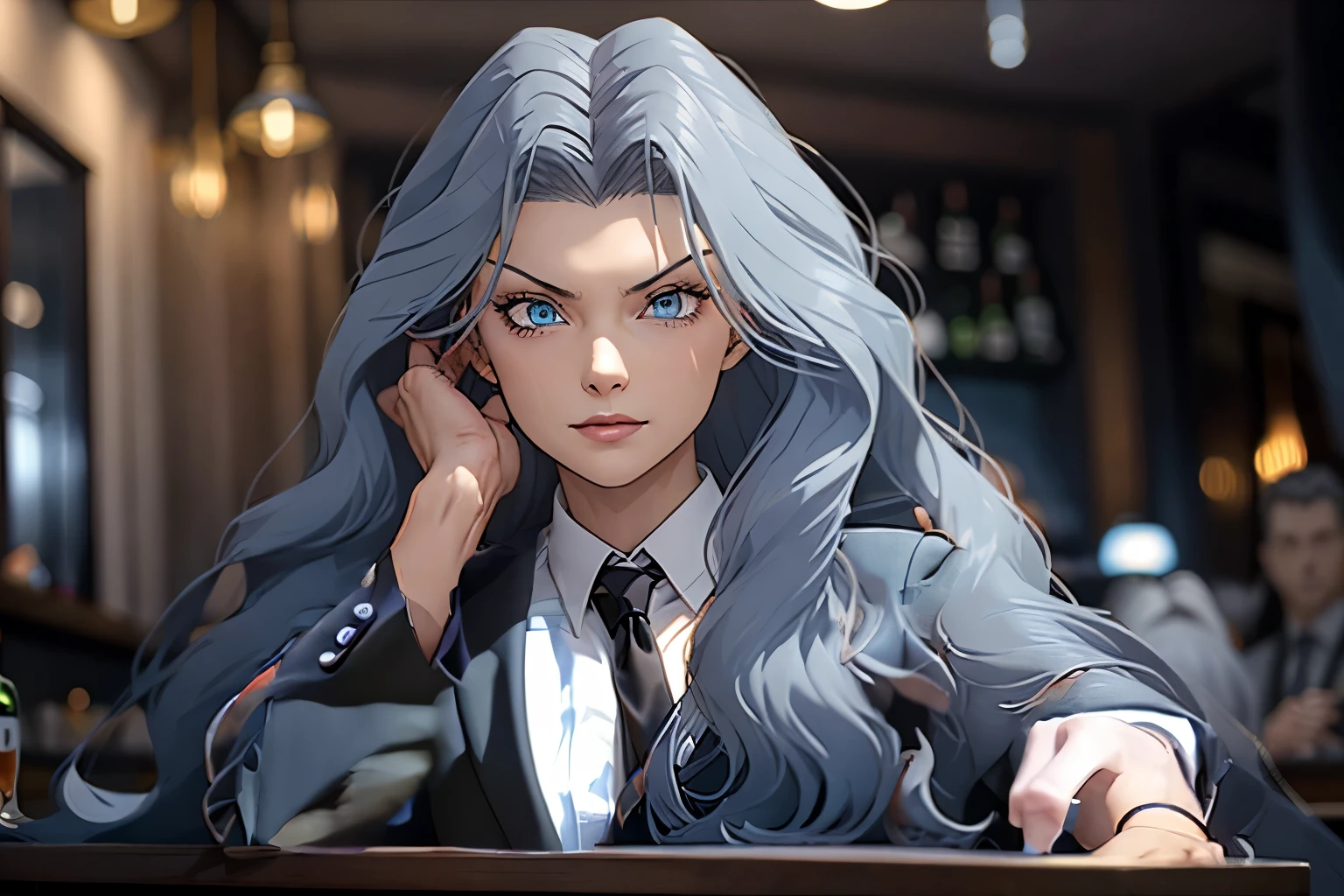 add black blaze, black suit,