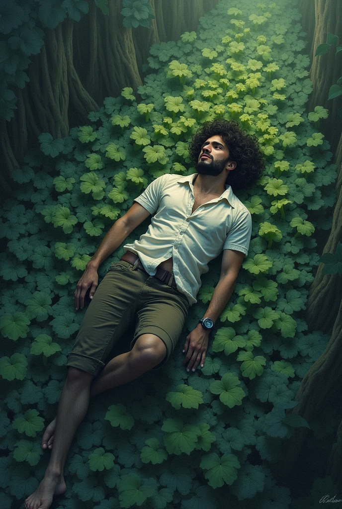 found a sural, a suro plant that grew in abundance in the region. Although the ground was uneven, The sural offered a natural, padded mattress. Exhausted and with a heavy heart, He lay down on the sural and, Despite the cold that penetrated his bones and the helplessness he felt, He tried to rest and regain his strength.