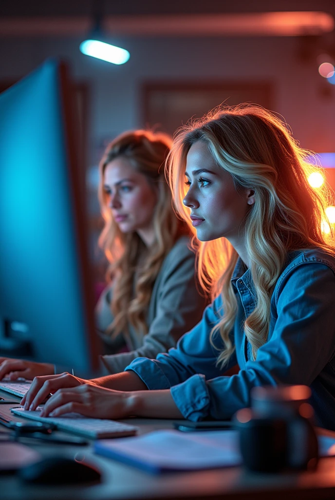 a 2 programmer, blond
