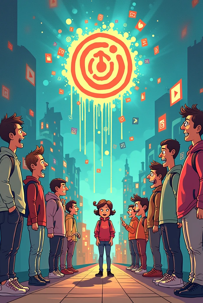 cartoon analysis of affecting instagram for time of human