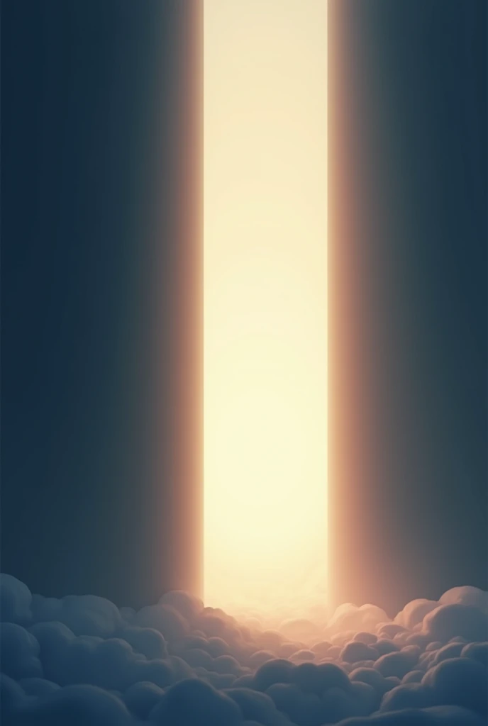 A friendly and colorful style image, showing a scene of light emerging from darkness. The background should be divided, with one side dark and the other side illuminated by a soft, bright light. Use a simple, soft style with rounded edges and light colors