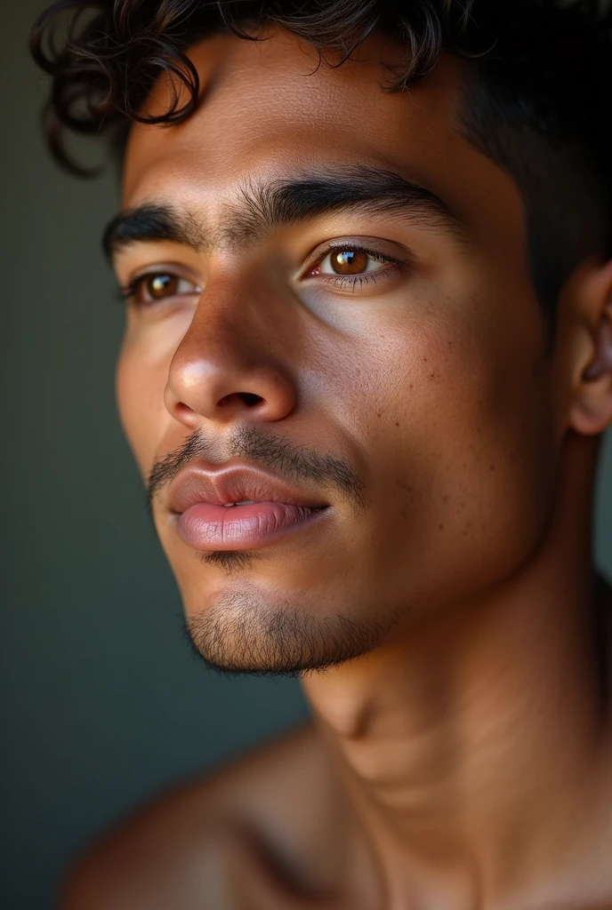 Face of a young Venezuelan man