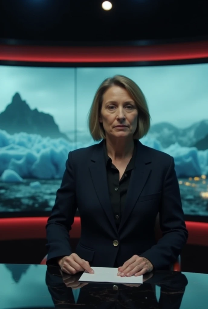 make a television news cover about global warnings with the title global warnings 