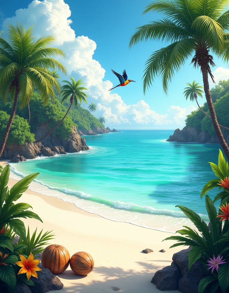 A beautiful beach, paradise
