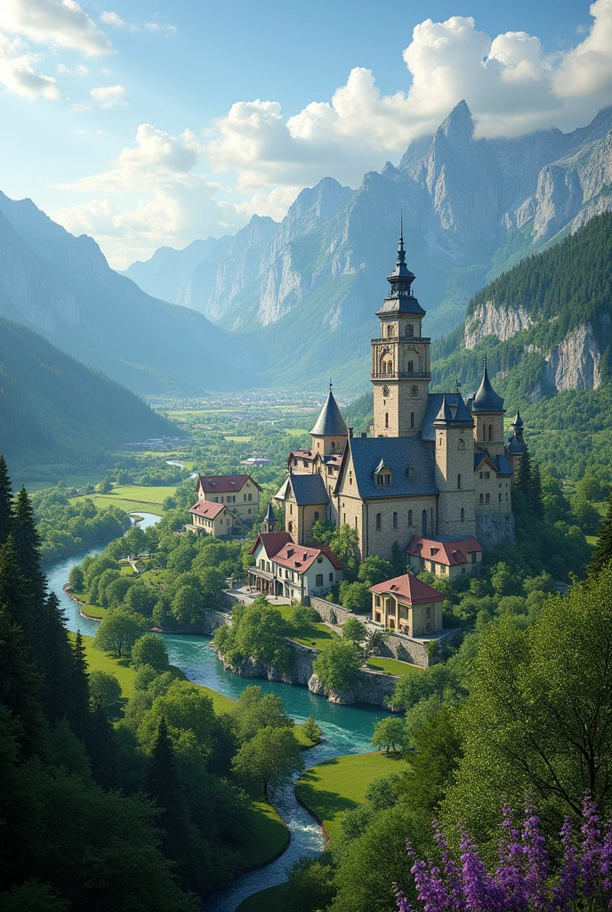 Create a country on the world map in central Europe with Germany to the north, switzerland south, Austria to the east and France to the west