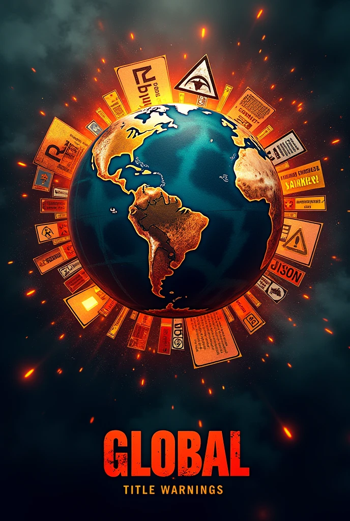 make an image with global title warnings