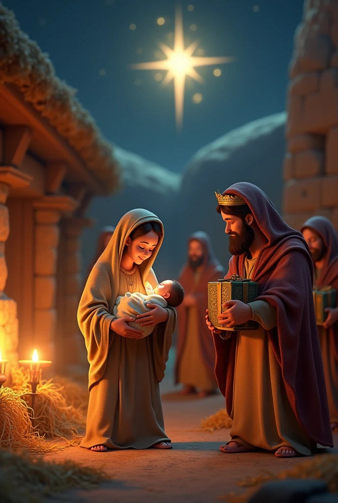 Jesus and the 3 wise men pixar