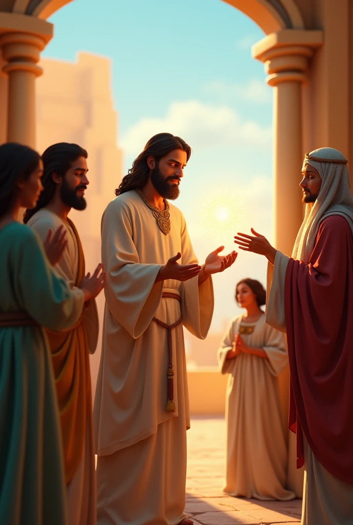 Jesus and healing the blind pixar