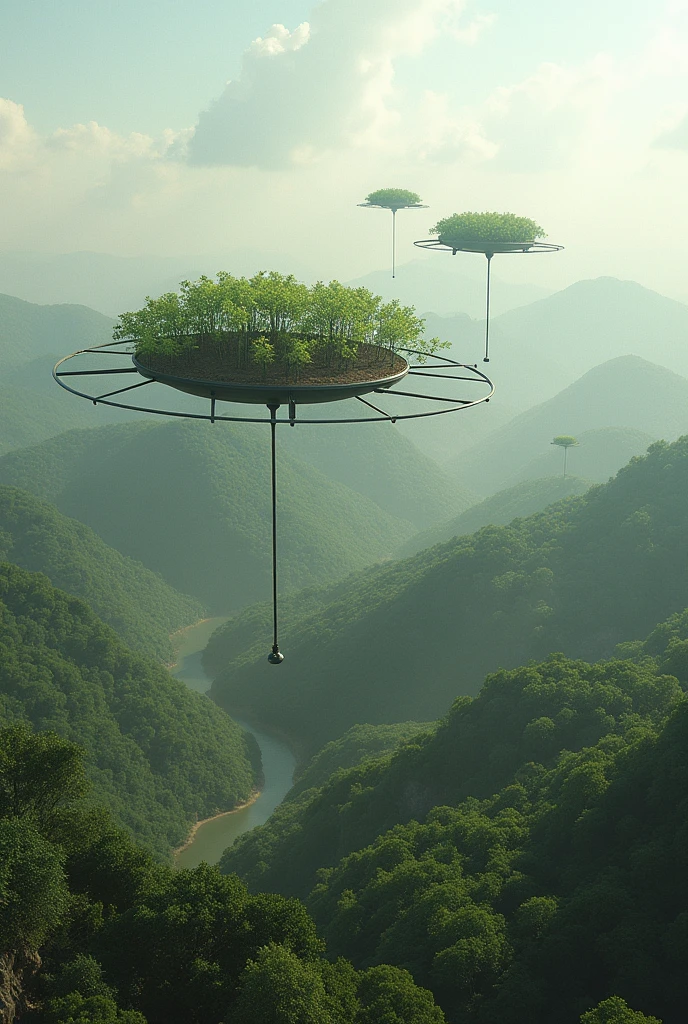 Flying platforms for reforestation