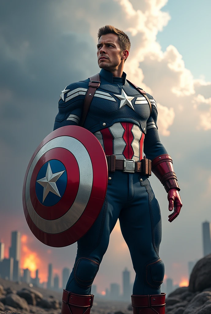 Captain America wallpaper in 4k realistic