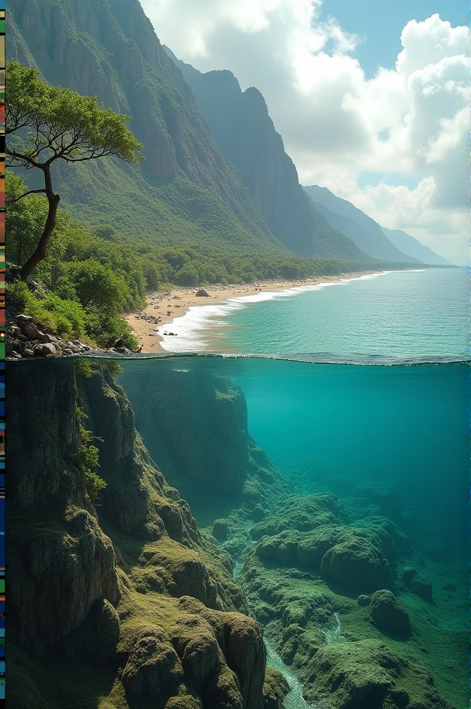 Images from every 5 years over a 50-year period showing what our environment would be like if the carbon footprint increased