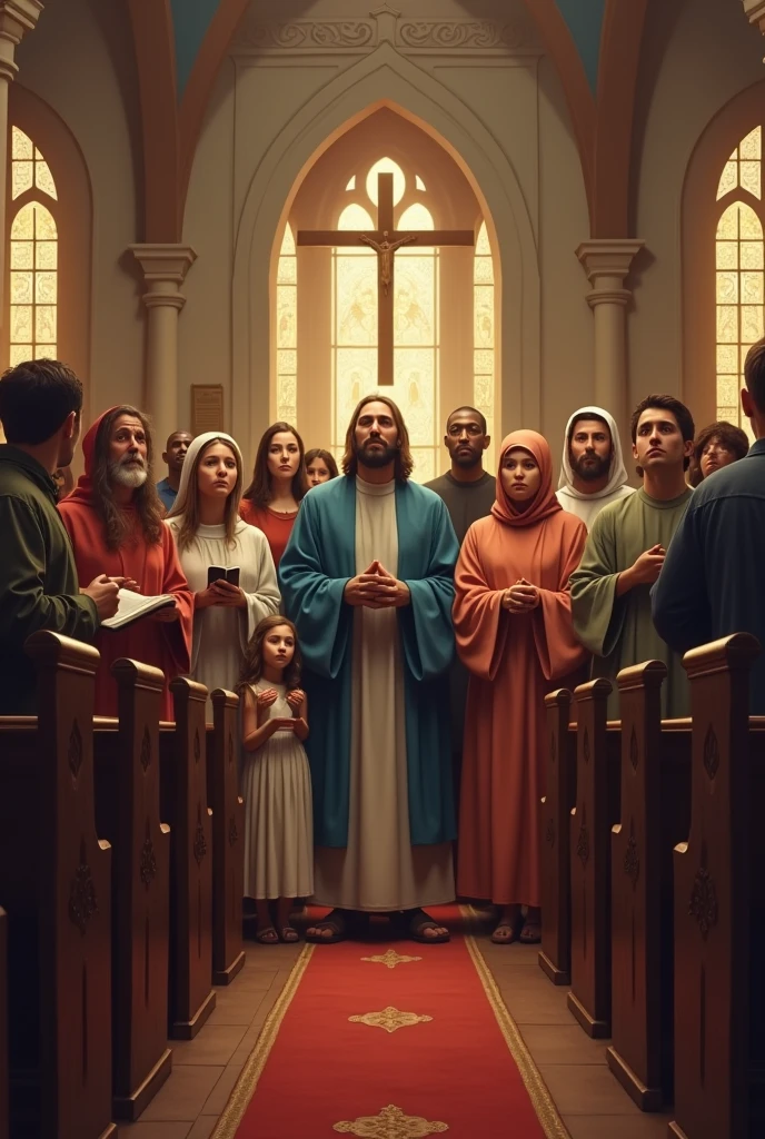 group of evangelical believers from a Christian church
