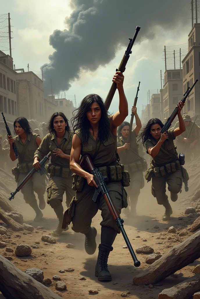 Dominican men and women at war