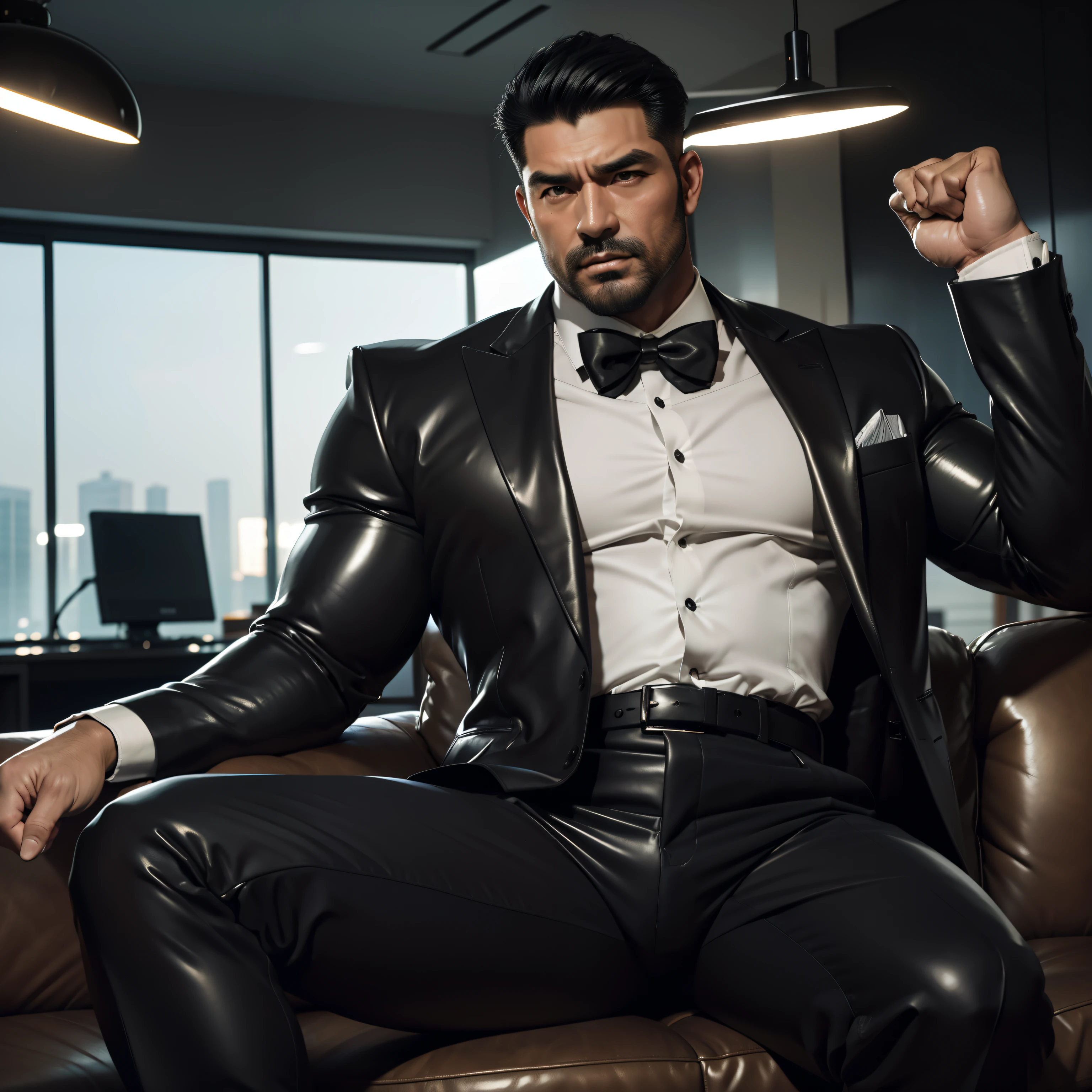30 years old,daddy,"Bright suit ",Dad sat on the couch,k hd,in the office,"big muscle", homosexual ,Bblack hair,asian face,masculine,man strong,the boss is,bonitas,sex,leather gloves,lewd father,Look ahead,"dad is bonitas","homosexual dad","bonitas","put your hand up"