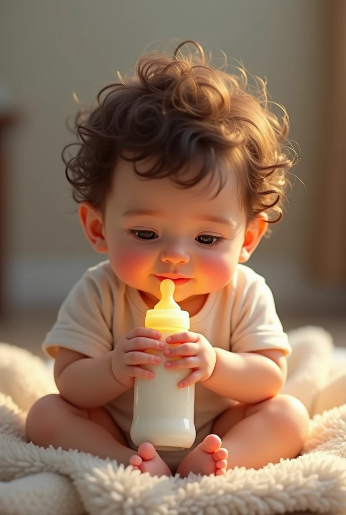 Messi baby with bottle