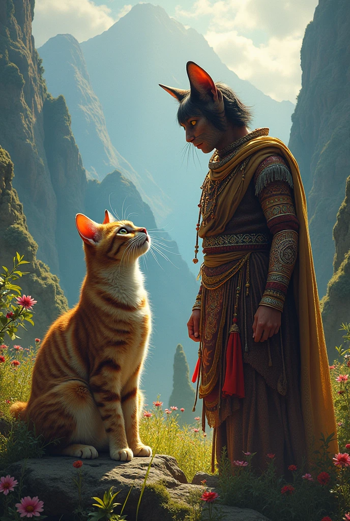 A cat with Atahualpa playing