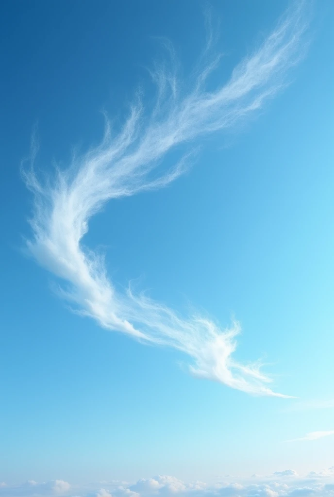 generates an image of a cloud known as cirrus, realist