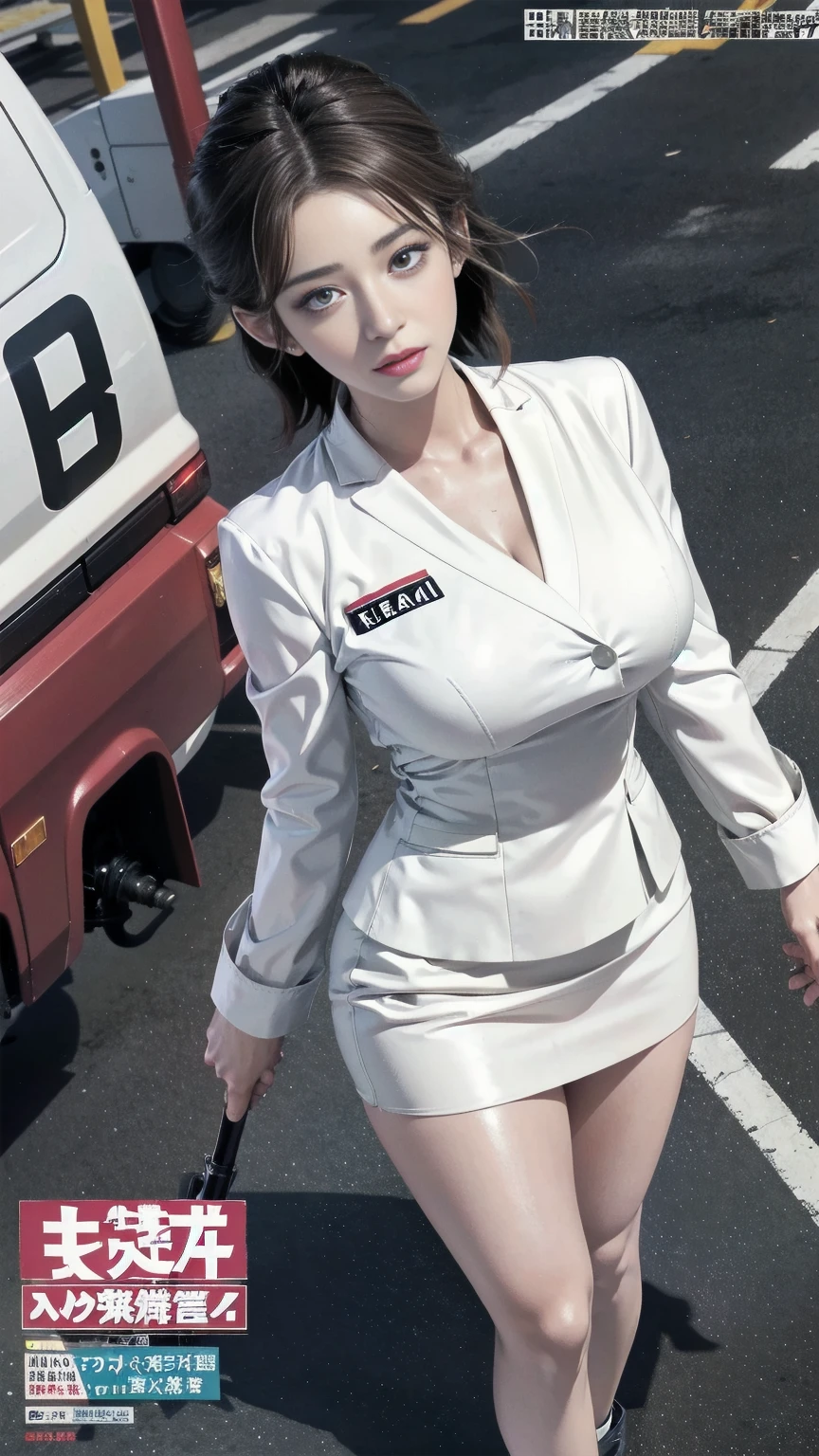 Arad woman standing in front of an airplane in military uniform,Inspired by the portrait of Jill Elfgren,Tumblr,dreamlike realism,girl with warship parts,Pilot costume,perfect military composure,Wear a full military uniform,cute pilot girl,pilot girl,in a soldier uniform,military girl,Charming and seductive,70's jetfighter pilot girl,Korean female fashion model,Good hips and long legs,Pregnant belly,Pregnant belly,Akari's pregnant belly