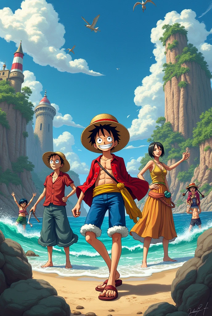 Recreate a unique image of one piece