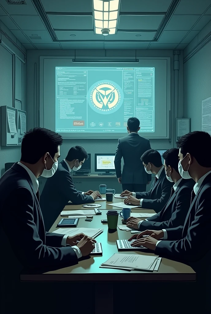 create an image where the government censors Meta for publishing videos about covid 19