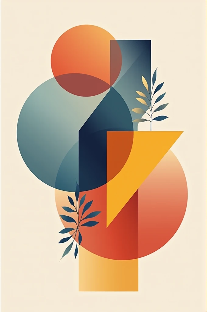 composition of geometric figures with characteristics of unity and balance, promotion and harmony of colors. All that based on design