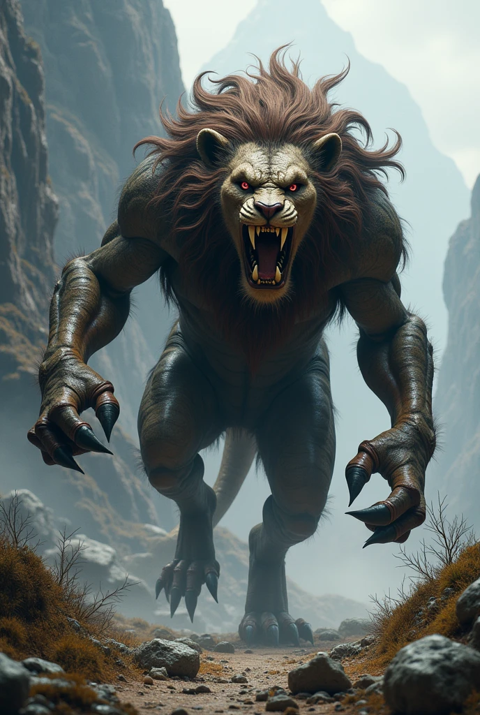 a manticore from Greek mythology