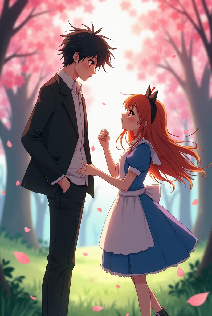 Natsume Hyuuga and Mikan Sakura