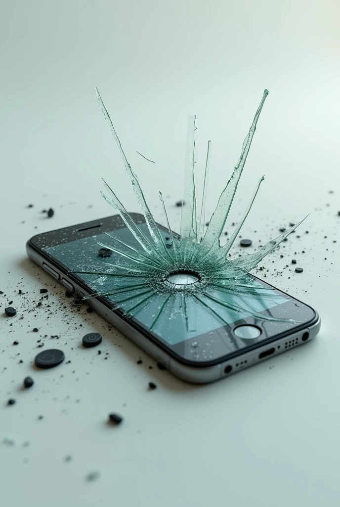Broken smartphone