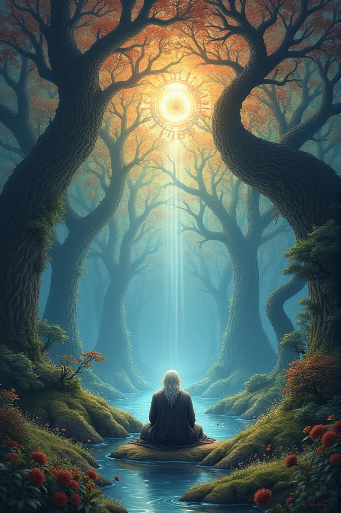 A cover of a story with the title “the park of wisdom”