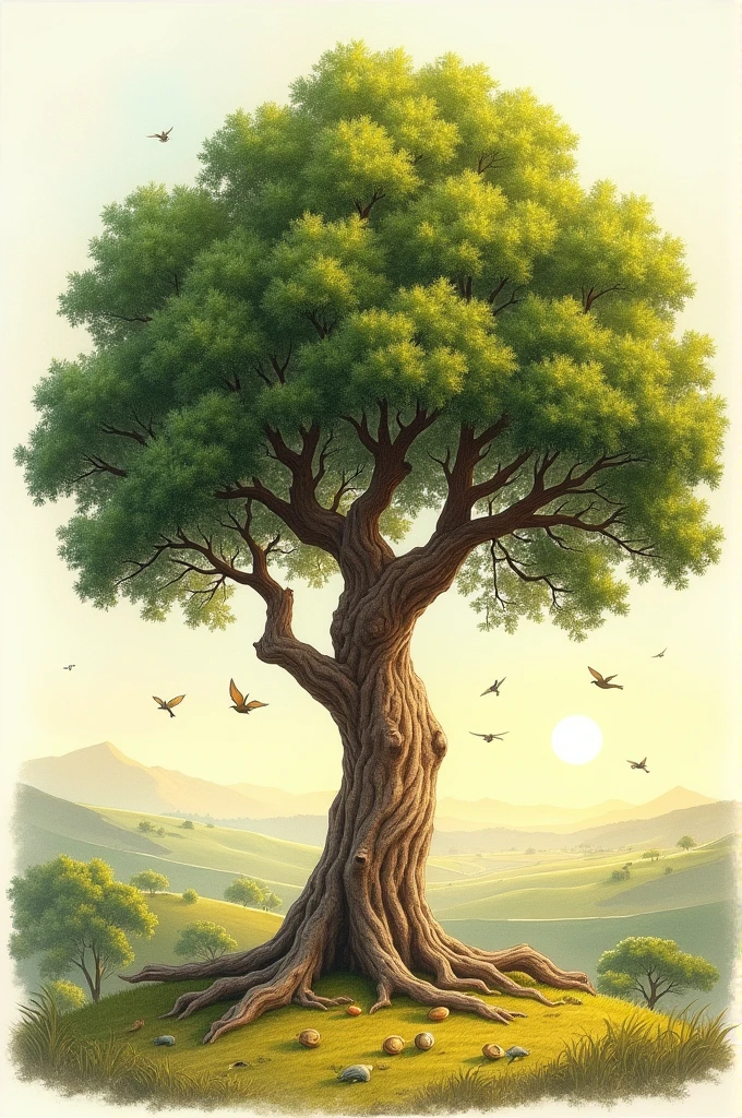 Cashew tree drawing