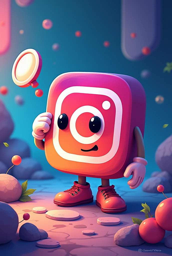 Cartoon analysis affecting Instagram logo