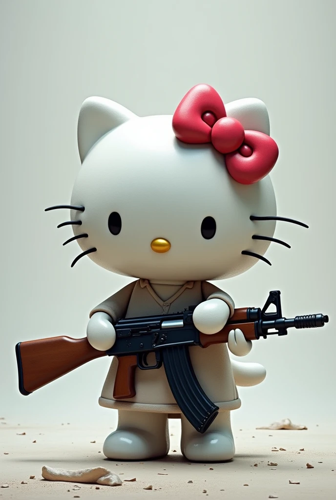 hello kitty with an ak47
