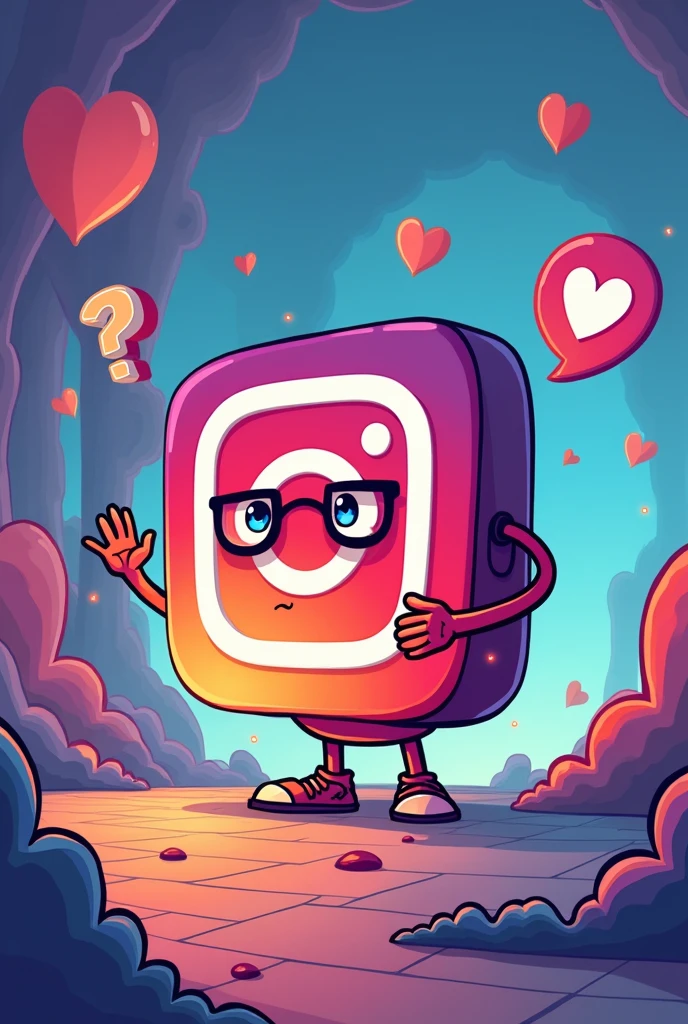 Cartoon analysis affecting Instagram logo