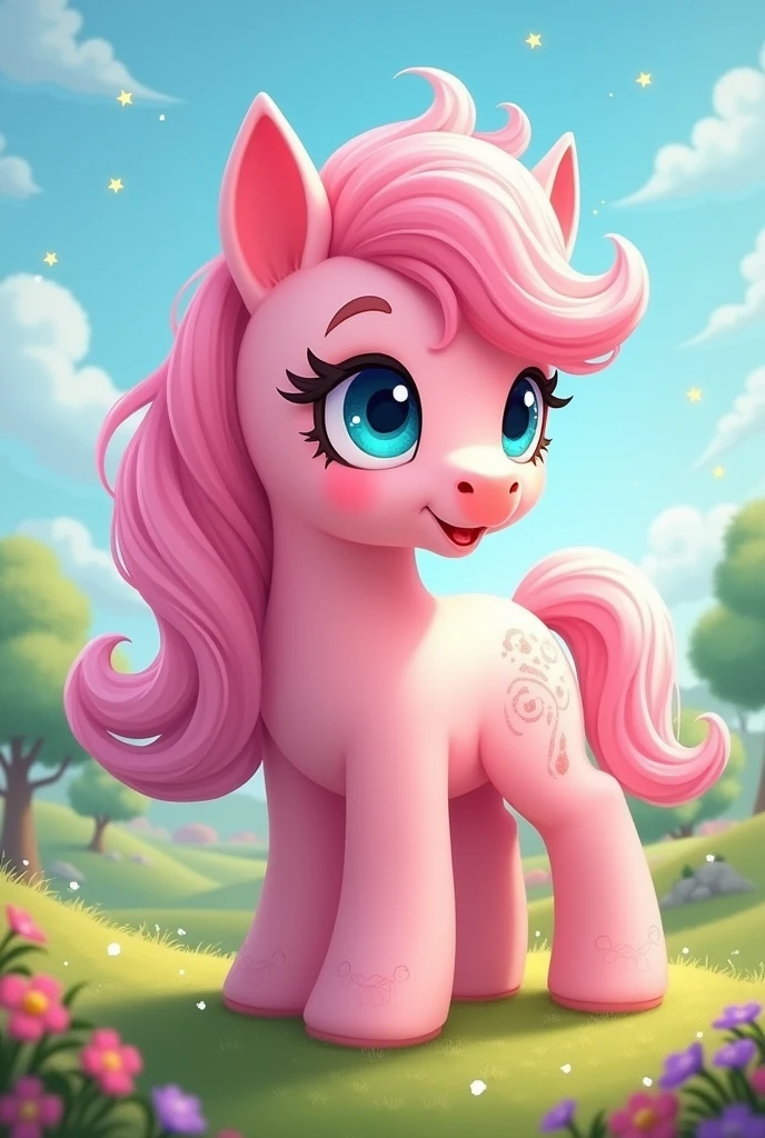 pony town game idea create character with pink colors