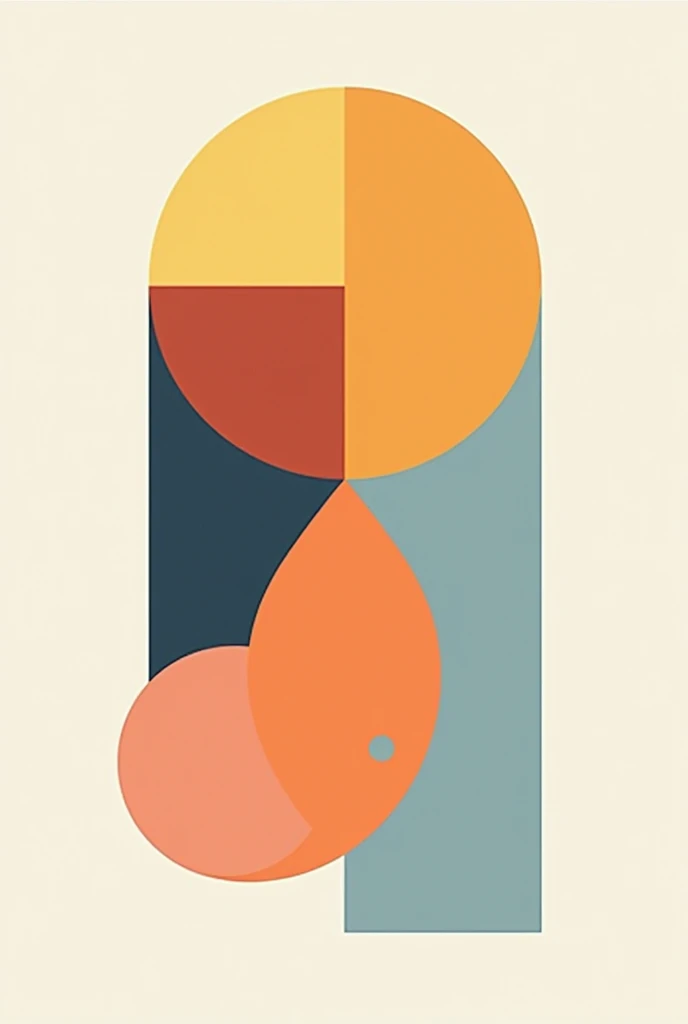 composition of geometric figures ( circle, square and triangle) with unit characteristics, equilibrium, proportion and harmony of colors. Todo eso basado en diseño y el circle cromático
Otra