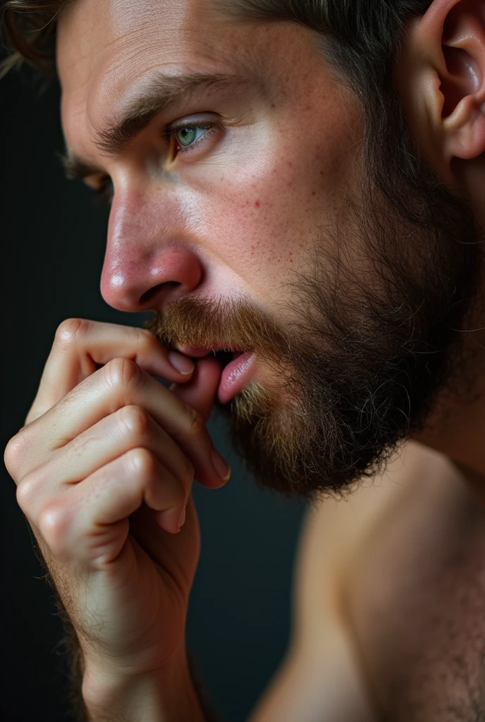 Man sucking penis
