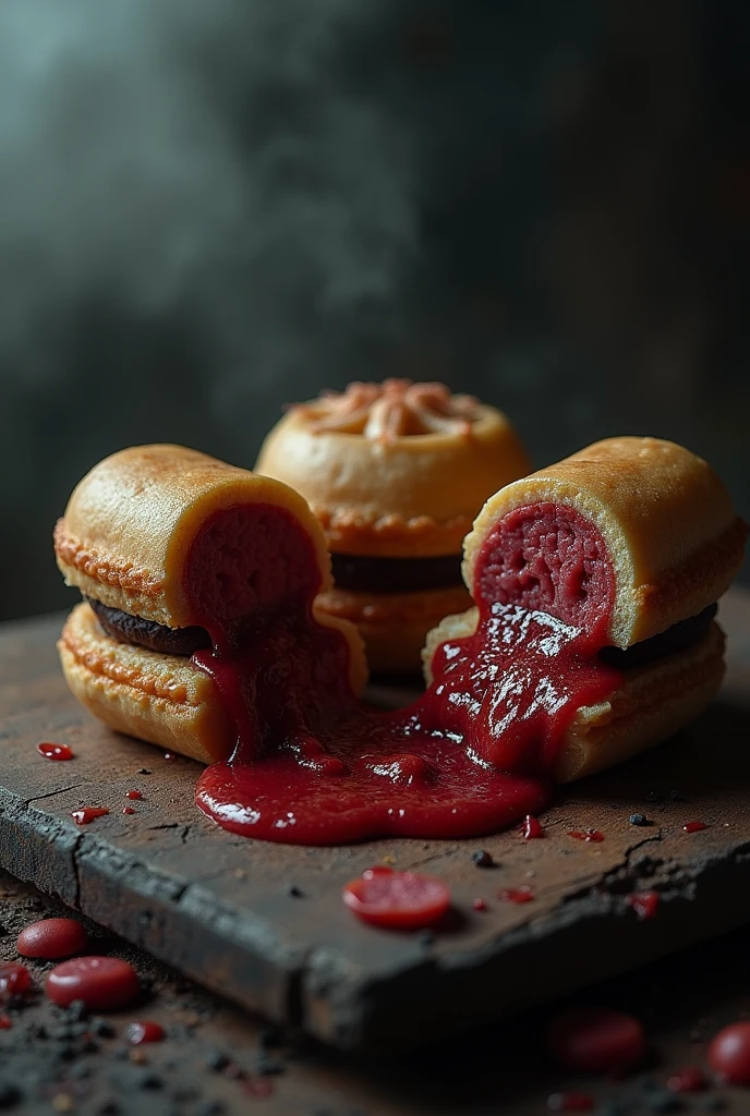 Alfajores with blood sausage
