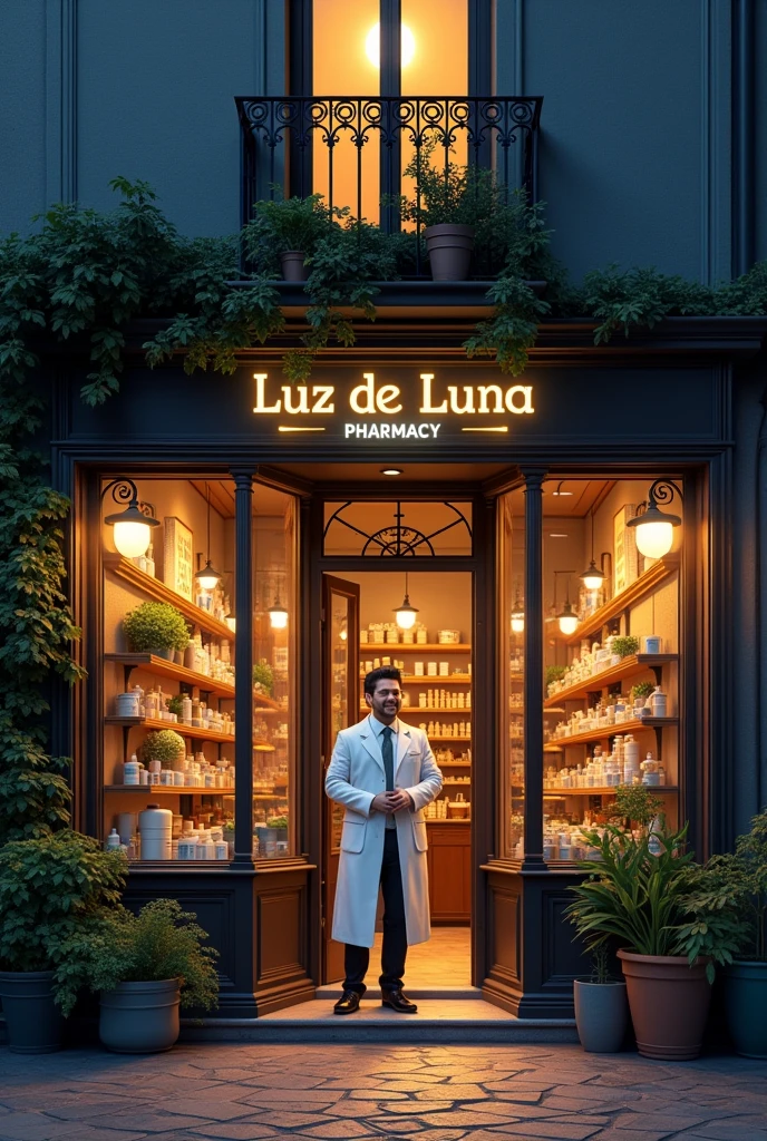 Generate image for Luz de Luna pharmacy advertising