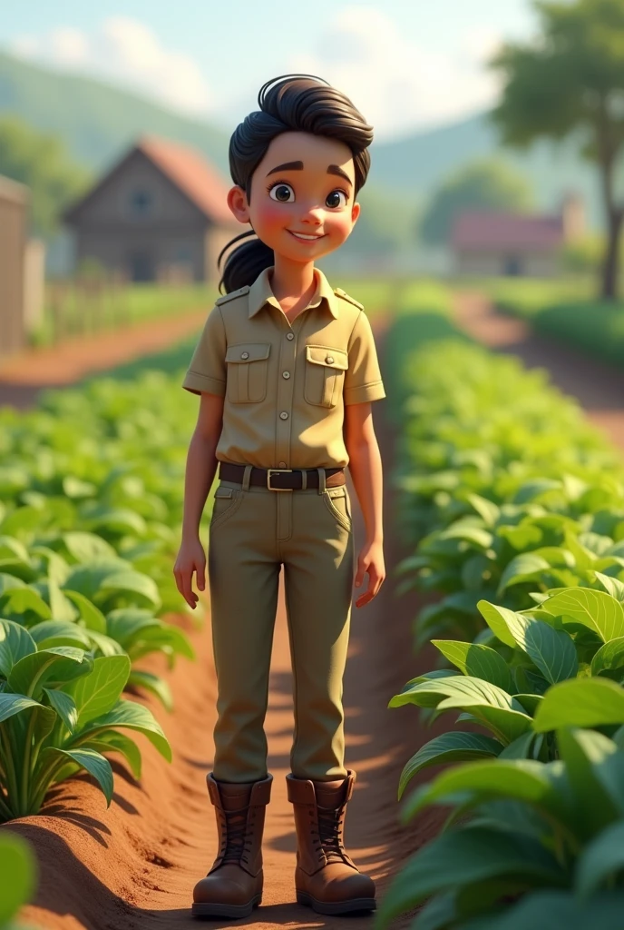 A young assistant agricultural officer