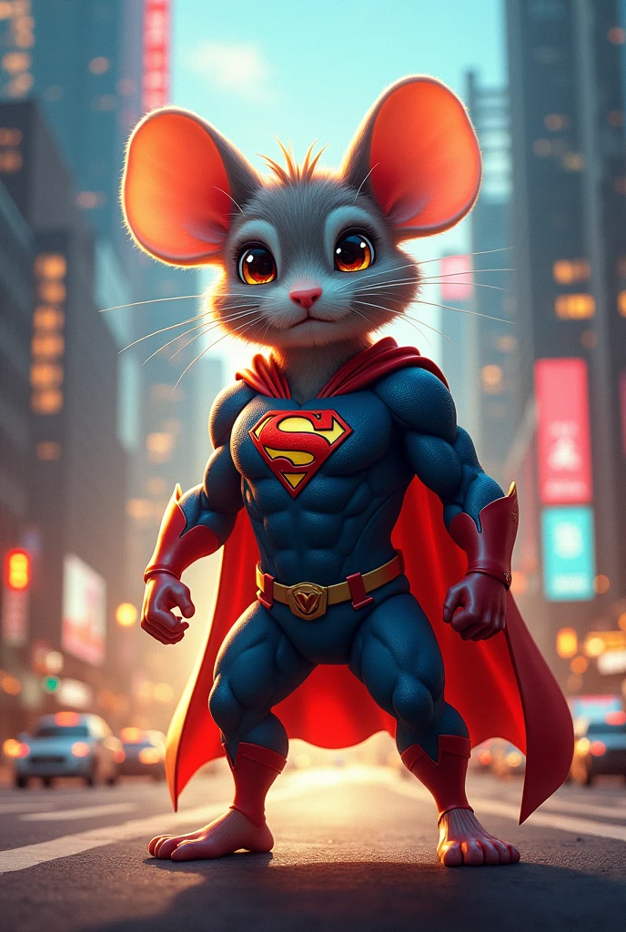A super hero mouse 