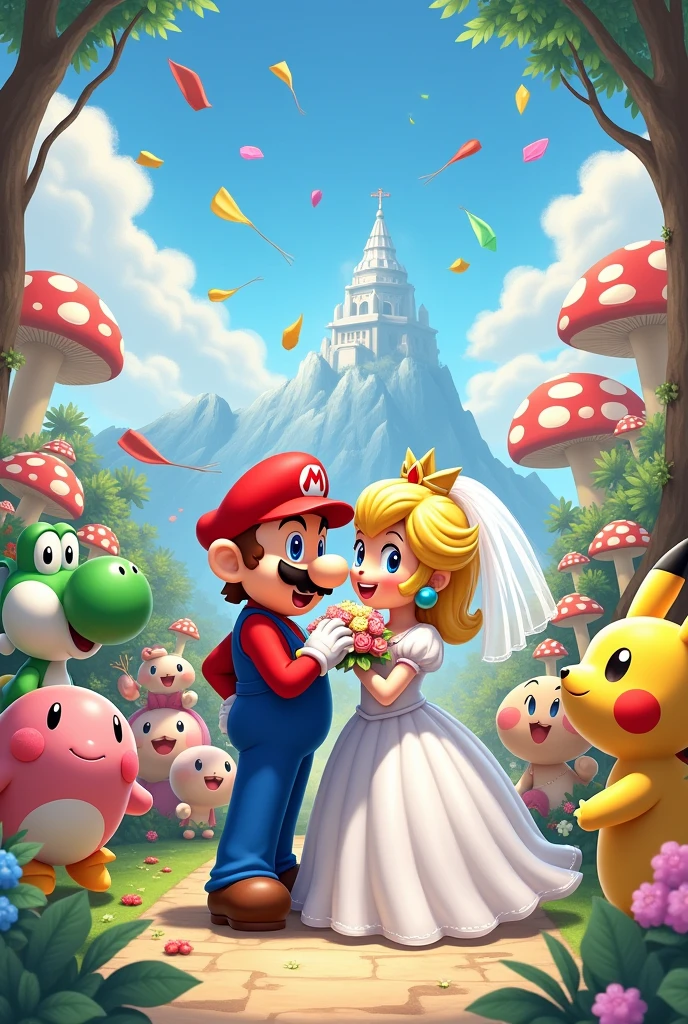 Nintendo characters wedding