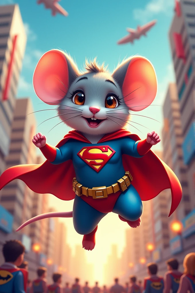 Cute Super Hero Mouse