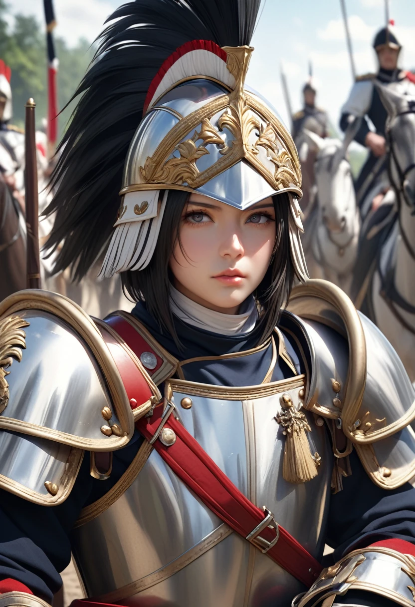 Cuirassiers, best quality, 4k, 8k, highres, (masterpiece:1.2), ultra-detailed, (photo realistic,:1.37), looking at viewer,