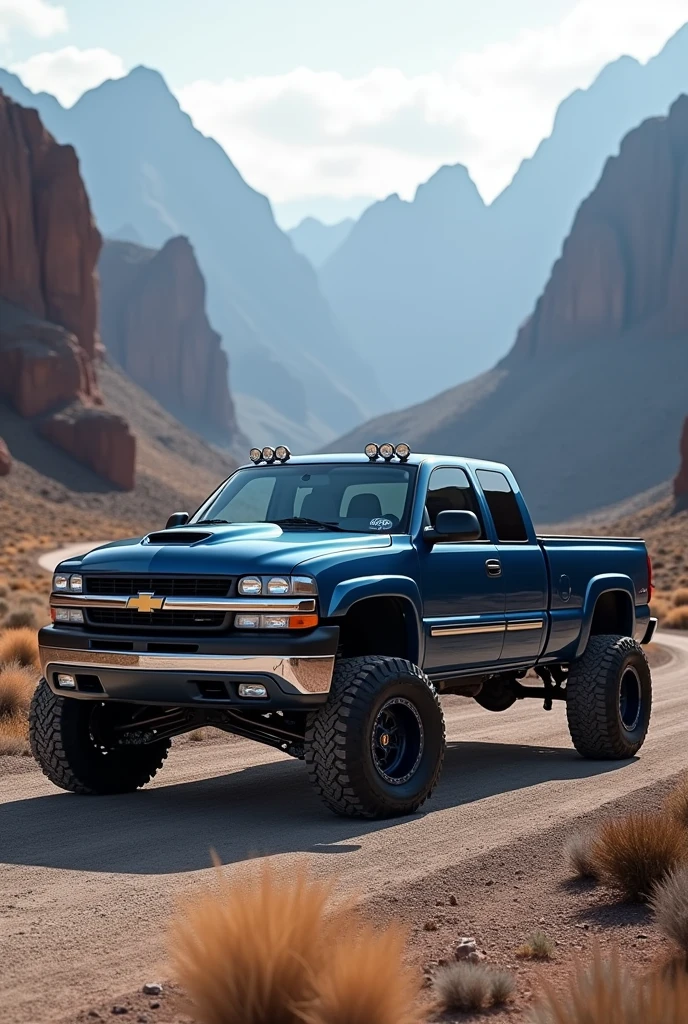 Image of a 2001 Chevrolet Silverado single cab tuned