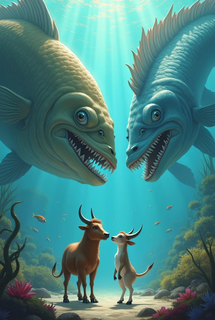 a romance between an ox and a giant fish