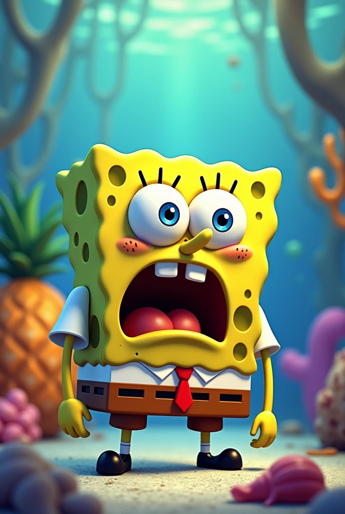 Sponge Bob confused