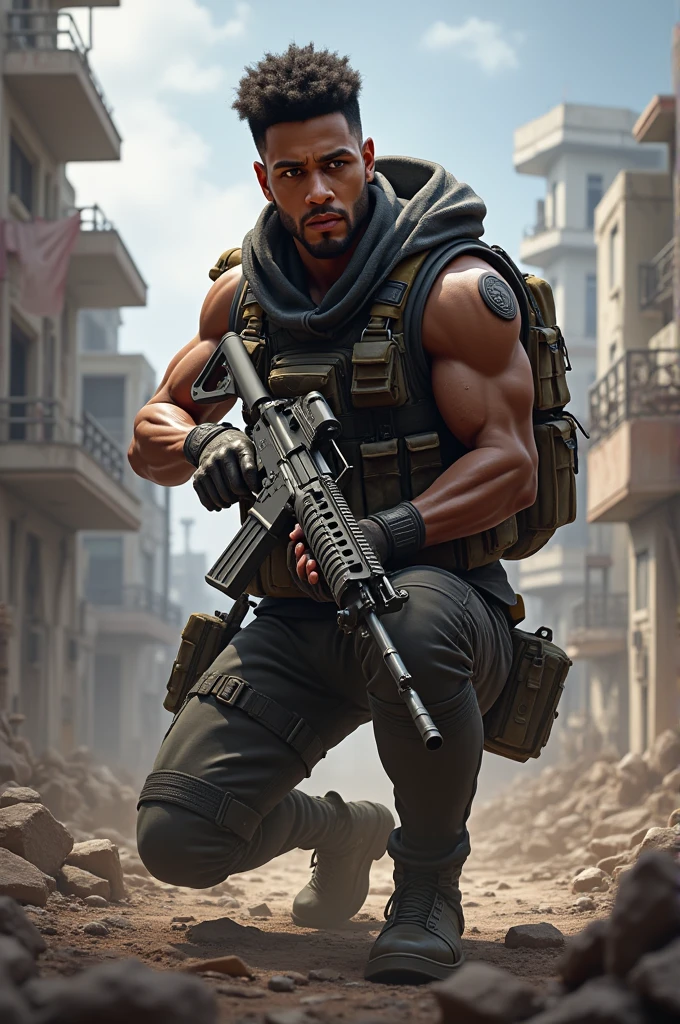 You can create the character of Adan from free fire